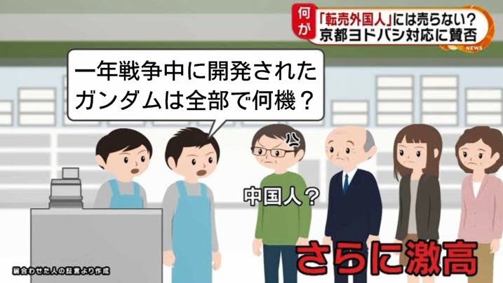 [閒聊] 京都Yodobashi為了防止鋼彈轉賣的提問