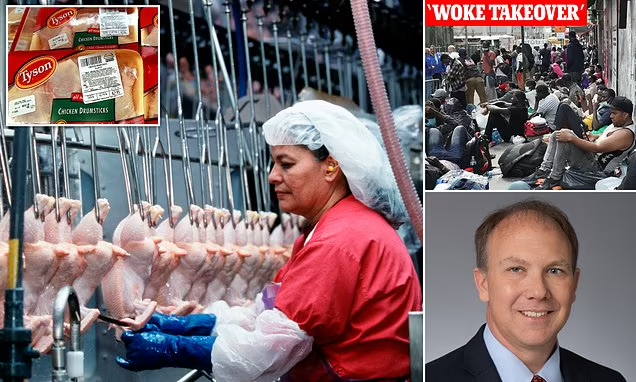 BREAKING REPORT: ⚠️ Multimillion-dollar fund manager DITCHES Tyson Foods, saying meat giant sacking US workers to hire 42,000 asylum seekers is the 'WOKE LIBERAL TAKEOVER of the United States.'

A conservative investment fund has withdrawn its funds from Tyson Foods, criticizing
