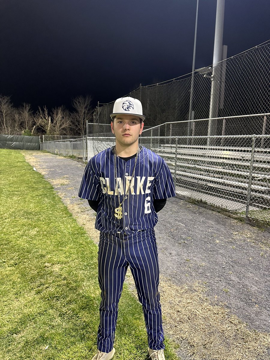 ClarkeCoBase's tweet photo. 🚨Game 1 in the books. Big road win over Strasburg 11-8. Our “Straight Cash”POG is @Q_enton who went 5 innings 2ER and 4K’s @AthleticsCCHS #TalonsUp https://t.co/cv5nmUHqgS