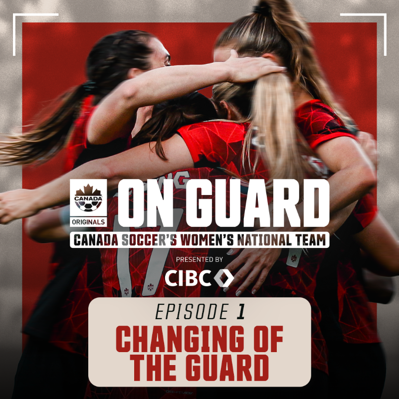 CanadaSoccerEN's tweet photo. Changing of the Guard | On Guard: @CANWNT | Presented by @CIBC

The first episode of a new Canada Soccer Originals series “On Guard,” that will follow the Women’s and Men’s National Team programs throughout 2024, a transformative year for both programs.

Episode 1 is LIVE! ⬇️