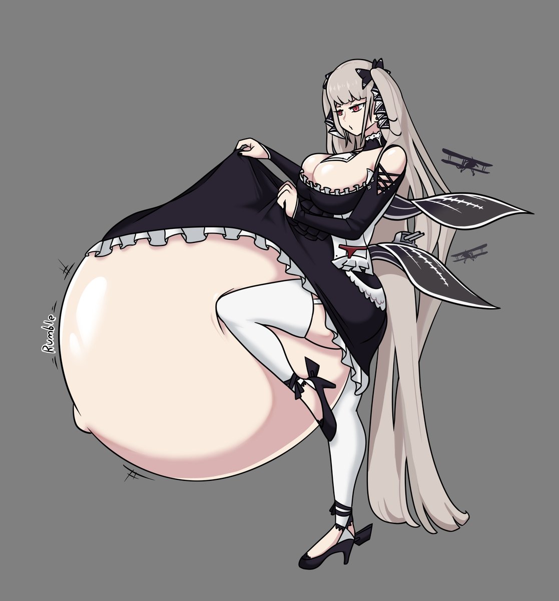 HMS Fomridable, from Az*r L*ne for @EsseggsAlt vore is so hot maaan, also included a round alt just in case~ P.D. I havent played the game, Ill just think this is canon