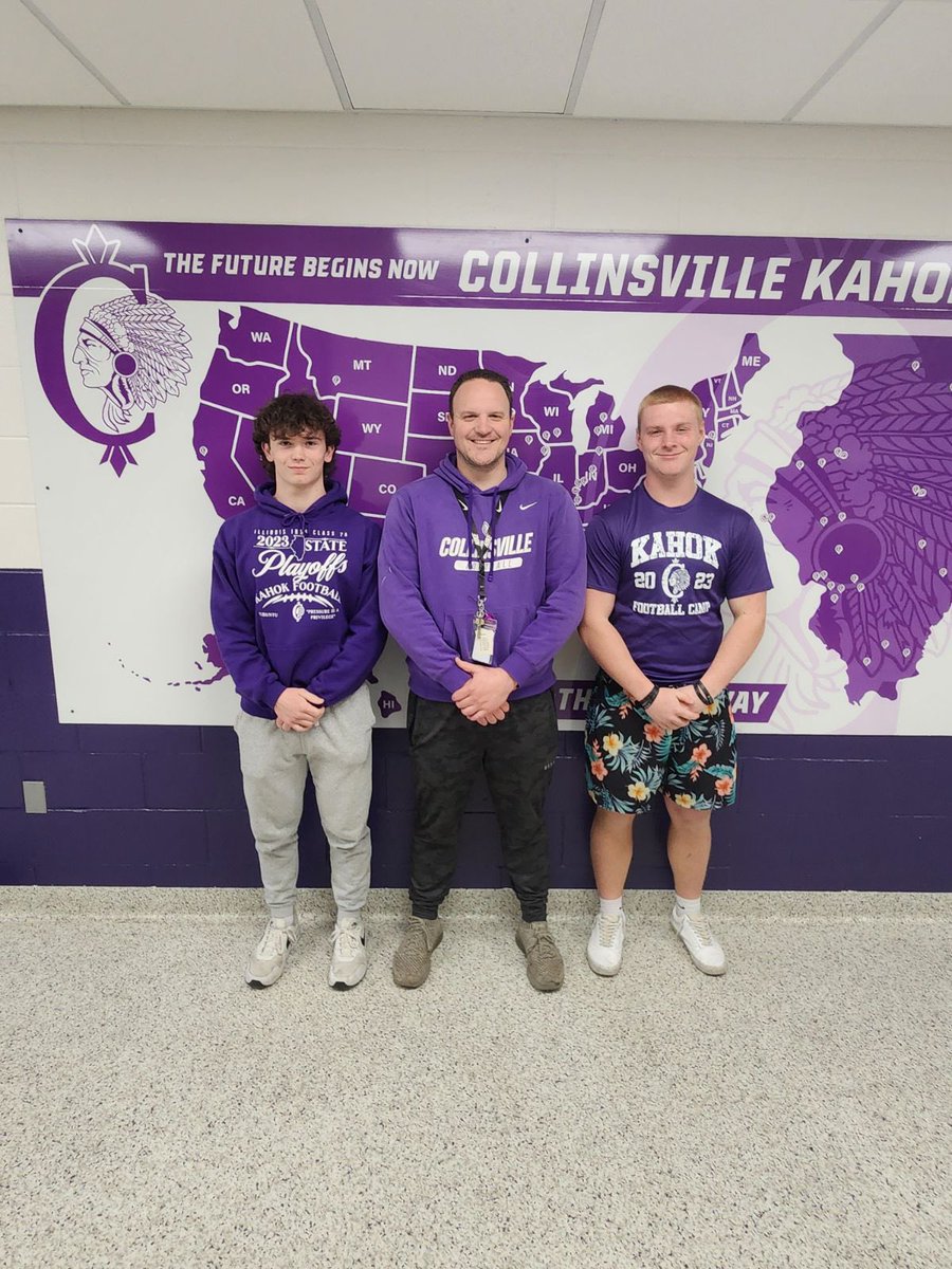 Congratulations to both Ryan McIntyre and Isaiah Norton. They were both selected to receive a scholarship from the Kahok Football Booster Club. Thank you as well to our KFBC for supporting us in every step of the way! The Kahok Football Brotherhood is even strong because of you!