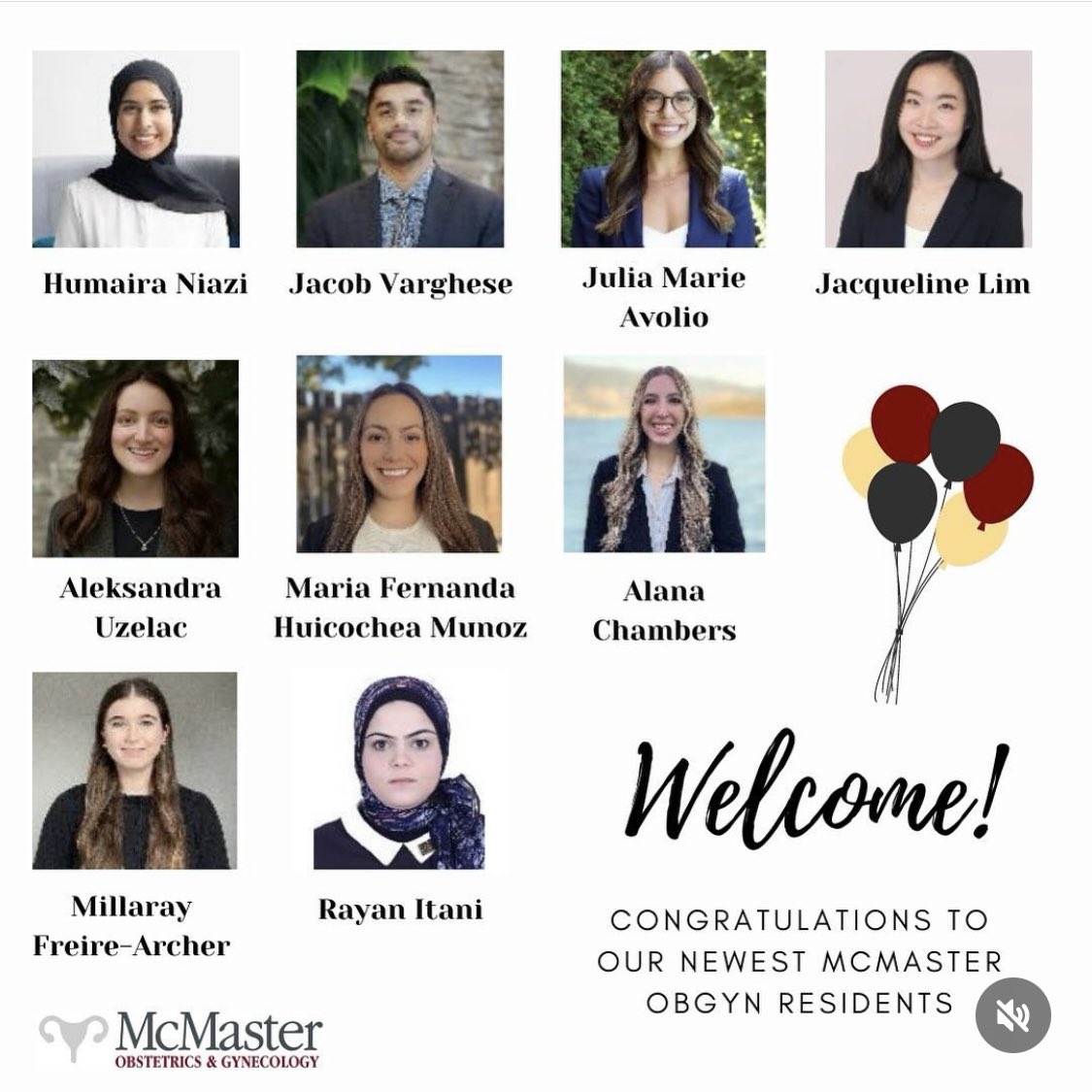 Congratulations + welcome to the @McMasterOBGYN family! 🎉🎉🎉 #MatchDay2024 @McMasterPGME #carms2024