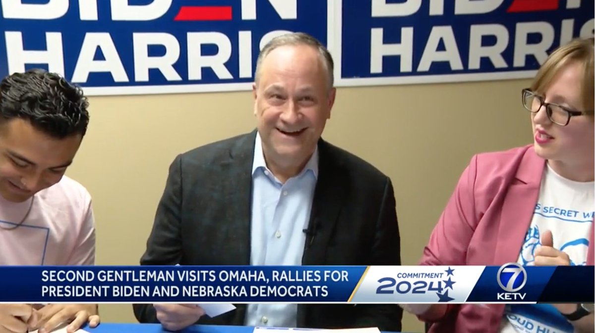A busy day for the NDP, local candidates, labor, elected officials, and volunteers as we all united to welcome the @SecondGentleman today. We will post a recap tomorrow.

Check out KETV's recap of his visit and three main stops. #NebDems #DougEmhoff

ketv.com/article/at-oma….