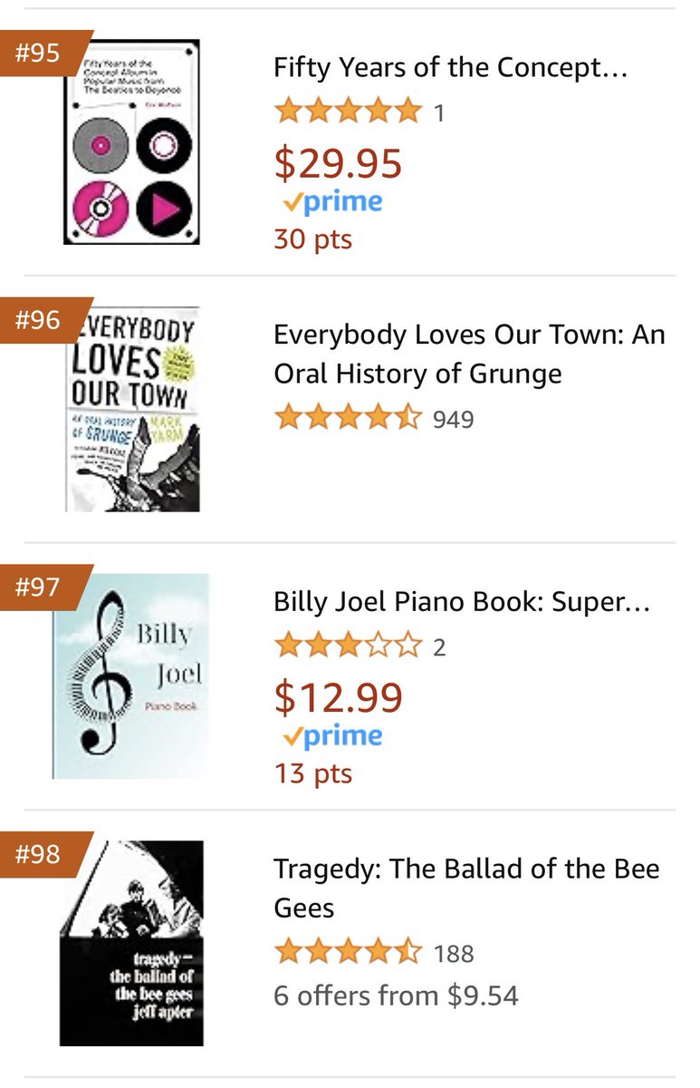 Thanks to all the people who put my new #ConceptAlbum book into the @amazon Top 100 Best Selling Popular Music Books List! & for those of you who want to keep it there, here’s the link: a.co/d/5WmNjms @BloomsburyMus @BloomsburyPub #RockHistory #RockBooks #PopularMusic