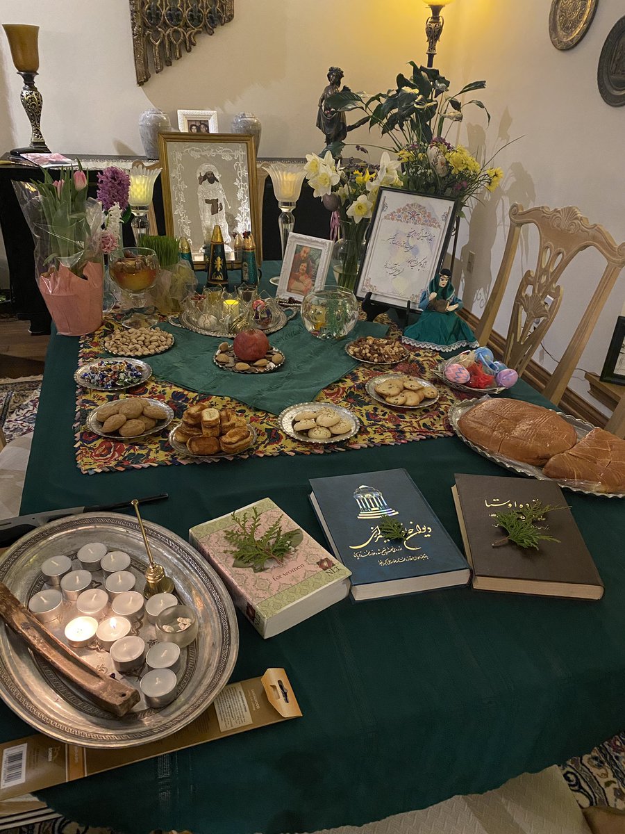 Grateful to be home to celebrate with family this year. Mama outdid herself with the #Nowruz_haft_sin! Nowruz Pirooz!