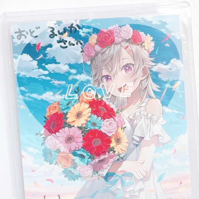 「flower wreath looking at viewer」 illustration images(Latest)