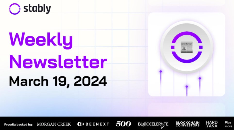 Stably Weekly Newsletter - 03/19/2024 Our business and marketing teams have returned from an engaging and productive two weeks spent at #ETHDenver and #ETHVietnam. The lack of recent weekly updates was due to our participation in these events. We’re thrilled to be back, however,