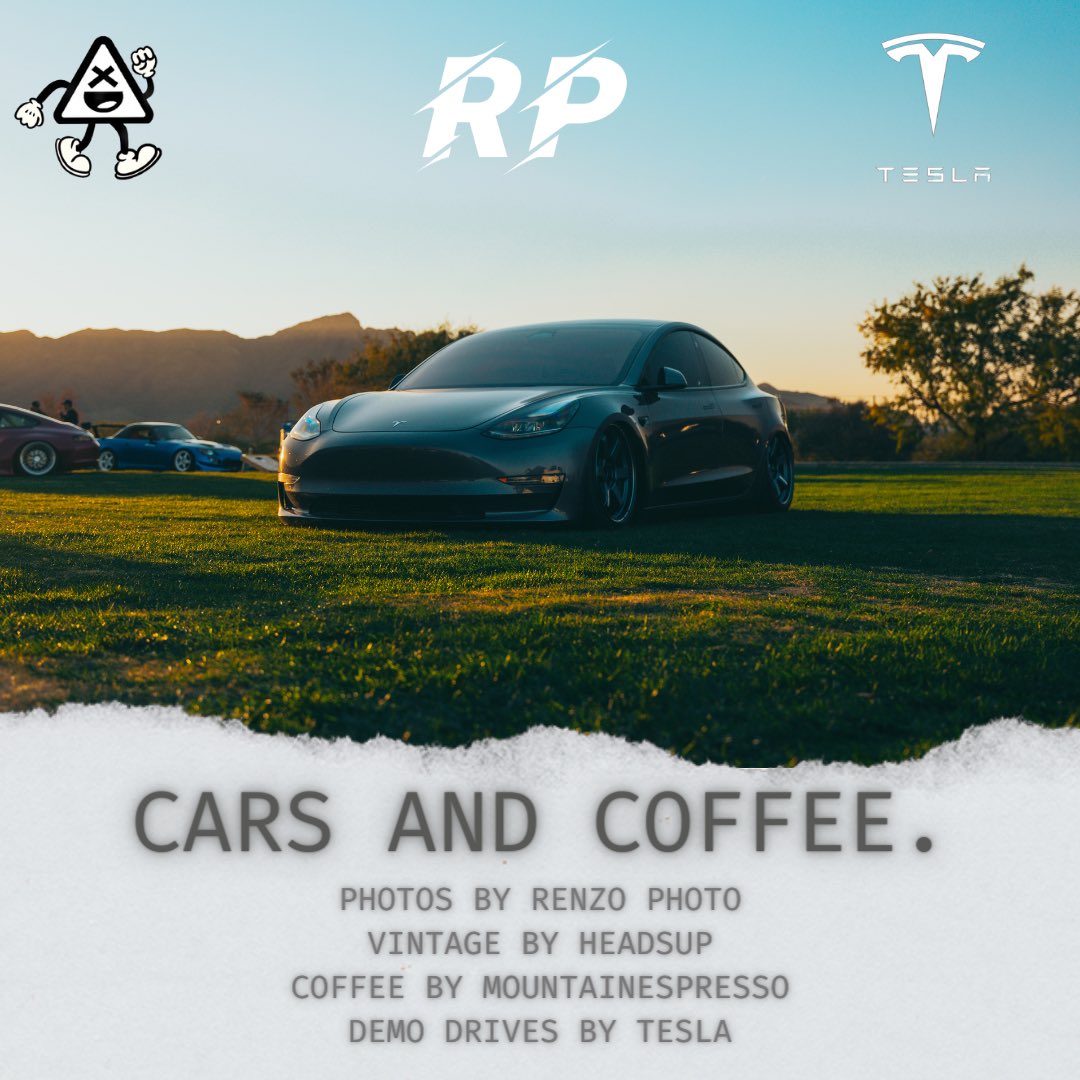 We’re having a cool cars n coffee meet this weekend and you should come and buy stuff and look cool and have a cool car and