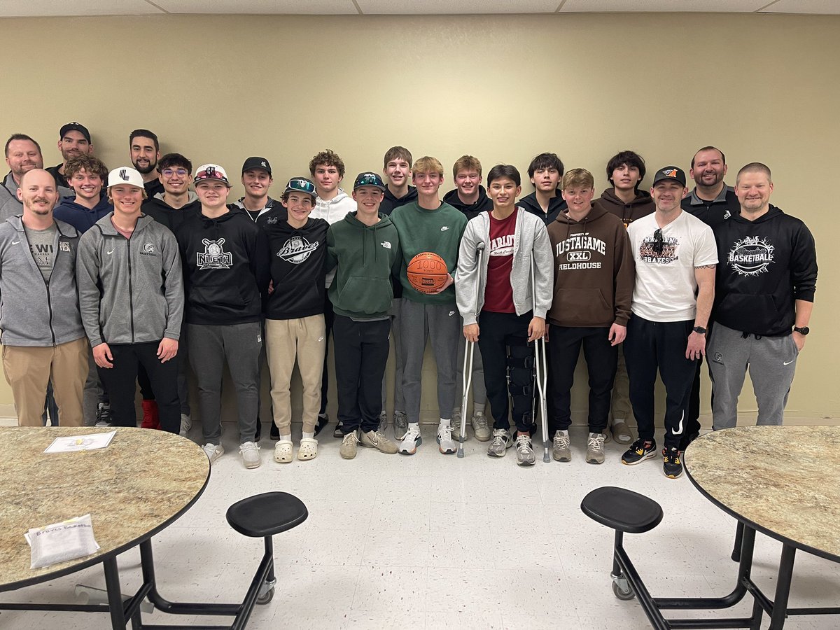Blessed and honored to be the 10th Mandan Brave to join the 1000th point club. None of this is possible without great coaches, teammates, and the support of the Mandan community. #1k
<a href="/mandansports/">Mandan Activities</a> <a href="/MandanBBB/">Mandan Braves Boys Bball</a>