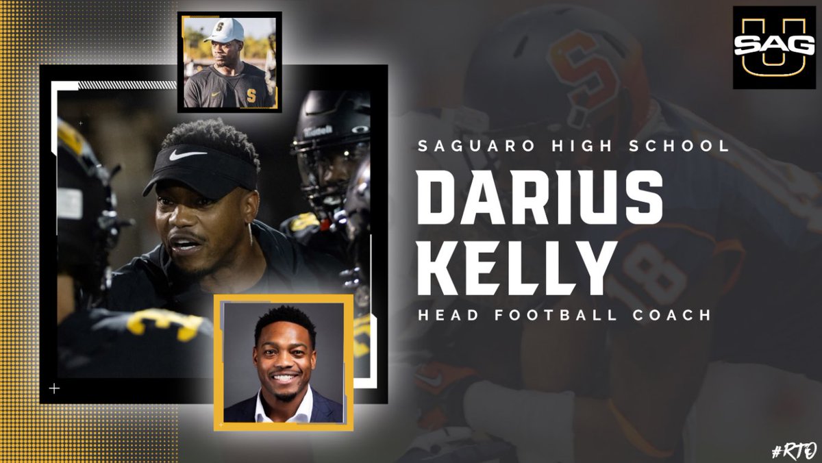 We are excited to announce Darius Kelly will be our next Saguaro Sabercats Head Football Coach. Coach Kelly served on the Sabercats 6A State Championship staff last year assisting with defensive backs. @D_TKelly