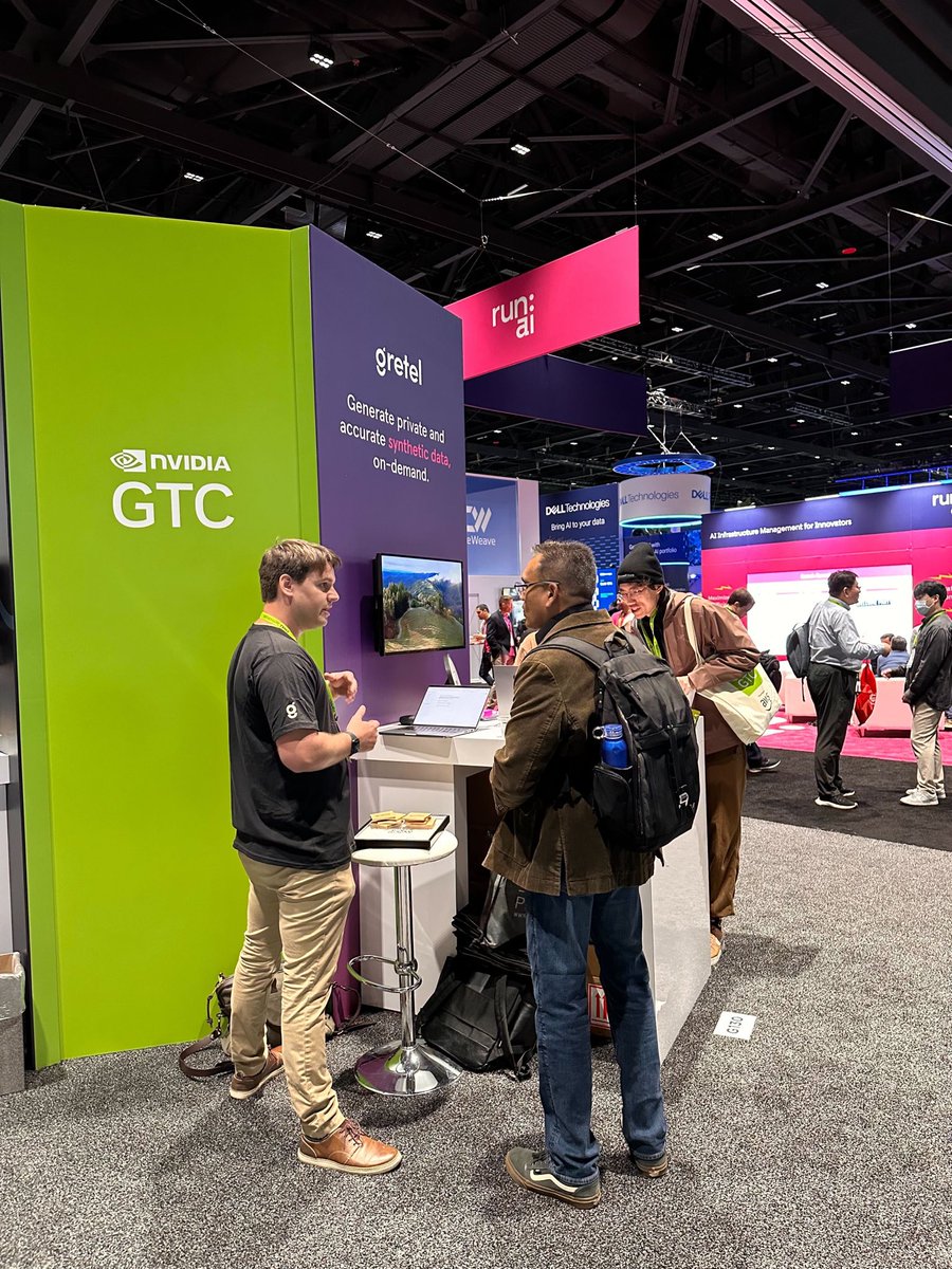 Stop by booth G130 at #NVIDIAGTC tomorrow, say hello to the Gretel team, and learn about synthetic data!