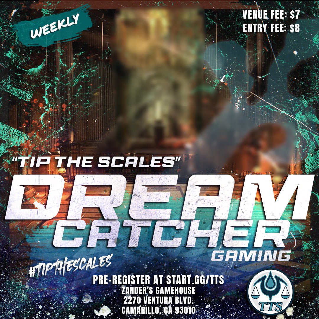 DreamCGaming's tweet image. 💥 Friendly reminder alert! 

#TipTheScales tournament registration ends at 7:00PM Thursday! 

Grab your chance to shine in the world of Smash Bros – sign up now and let’s have some fun! 🎉 #SmashFriendlyReminder

(Start.gg/TTS)