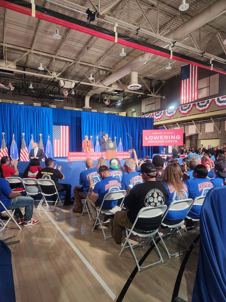 Nevada Reps. Steven Horsford, Susie Lee and Dina Titus are discussing how to make housing more affordable ahead of President Biden's speech.