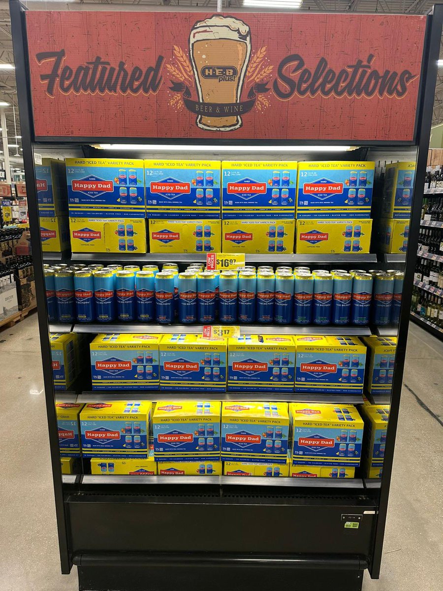 Hard Iced Tea looking nice at H-E-B in Texas 🔥🔥. @happydad