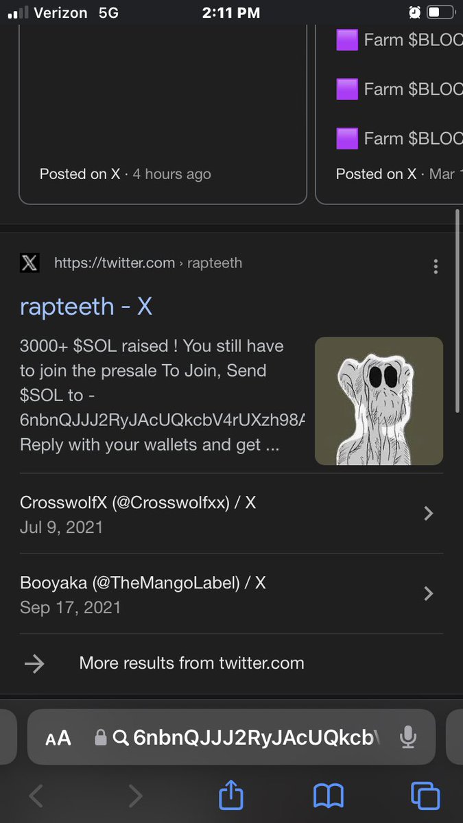 KingSiahh's tweet photo. @punk1685 Why’d this other presale use the same address ? https://t.co/3wG7EUBlcX