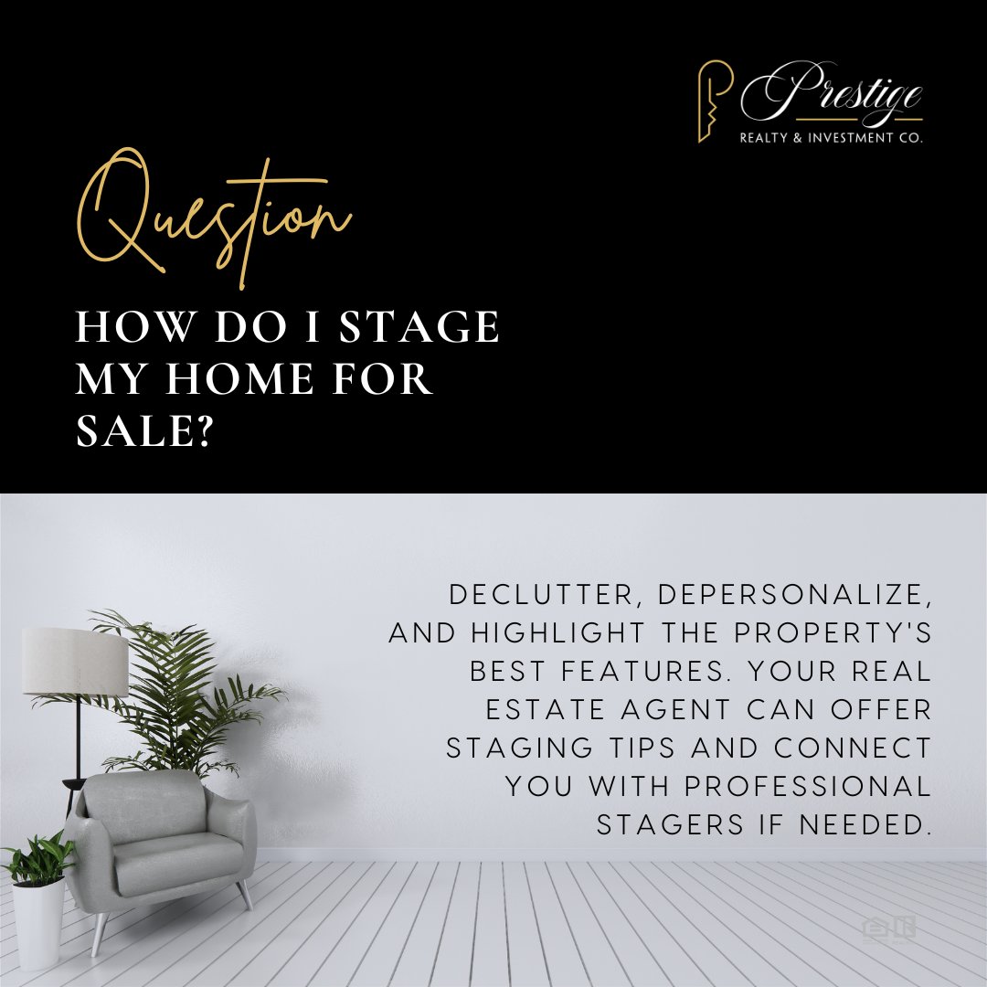 SoldByPrestige's tweet image. Transforming your space for a successful sale? Think of staging as giving your home a makeover! Clear the clutter, add a personal touch, and showcase what makes it unique. Your real estate ally is here to help every step of the way.
#HomeMakeover #SellWithStyle #RealEstateSupport