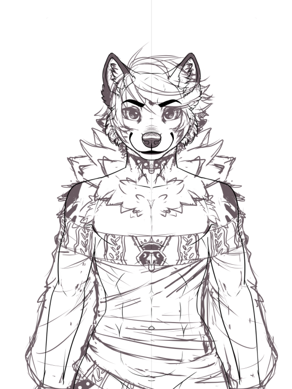 LittleFatPotat's tweet photo. Fun fact, :'3 I make furry VTubers on top of monsters/creatures. Deo WIP https://t.co/8N4aN3S17k