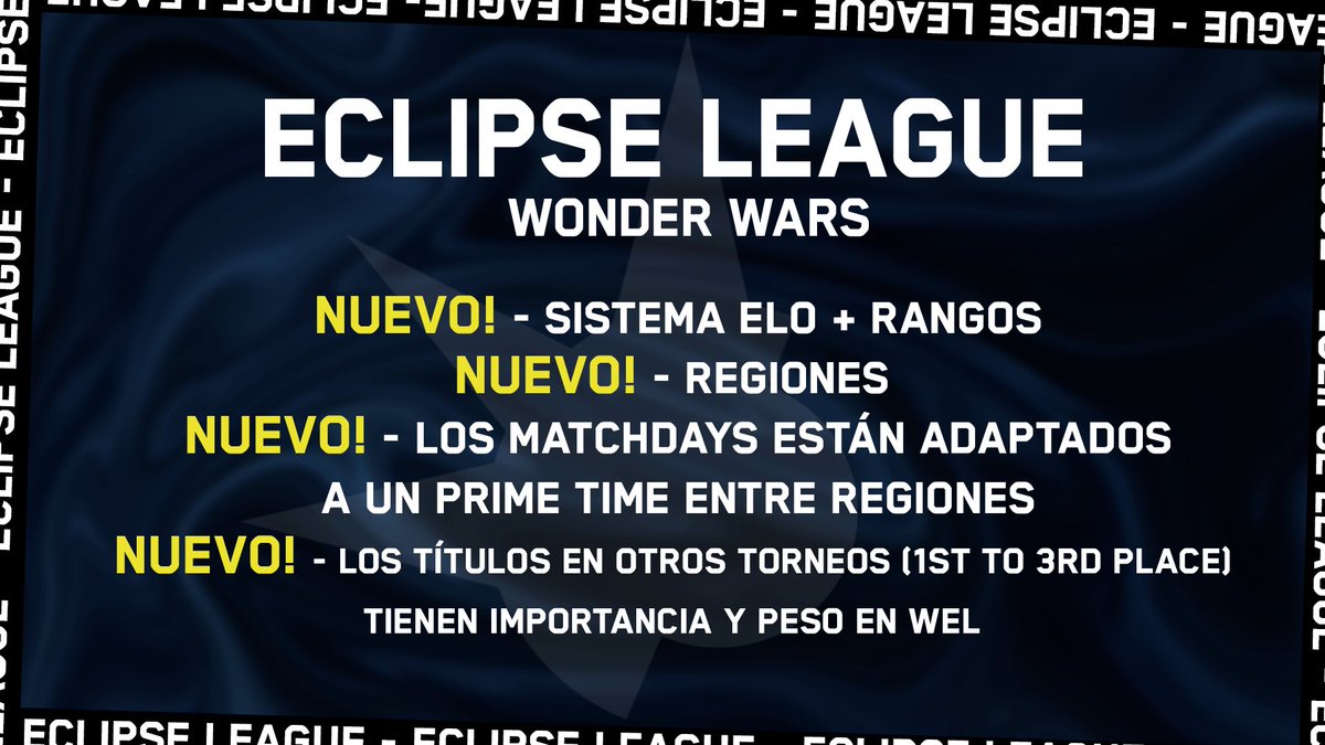 ⚔️ COMUNIDAD COMPETITIVA EN <a href="/WonderWarsGame/">Wonder Wars</a> ⚔️

🔴 En WEL, nos comprometemos a dar lo mejor para los jugadores

🔴Es por ello, que daremos inicio al proyecto "Grupo Élite 🔥"

‼️👉 Las organizaciones deben de comunicarse con los admins en MD

➕ Más info: discord.gg/ZHkn37UxEp