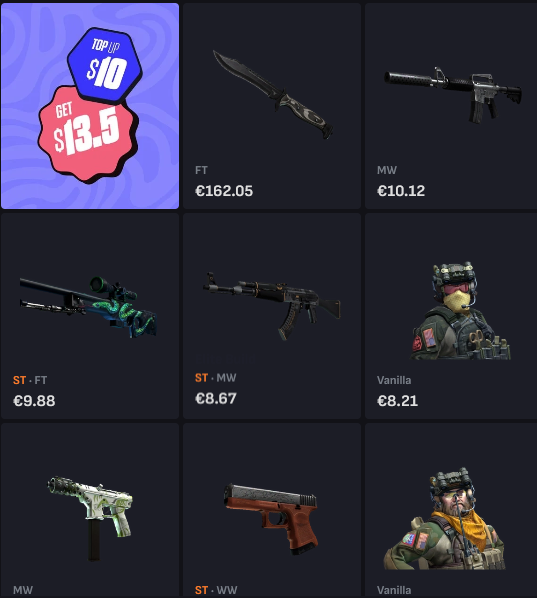lu1gi00's tweet photo. @tradeit_gg A little bit nice, a little bit poopoo :D https://t.co/zHpka6hwxg