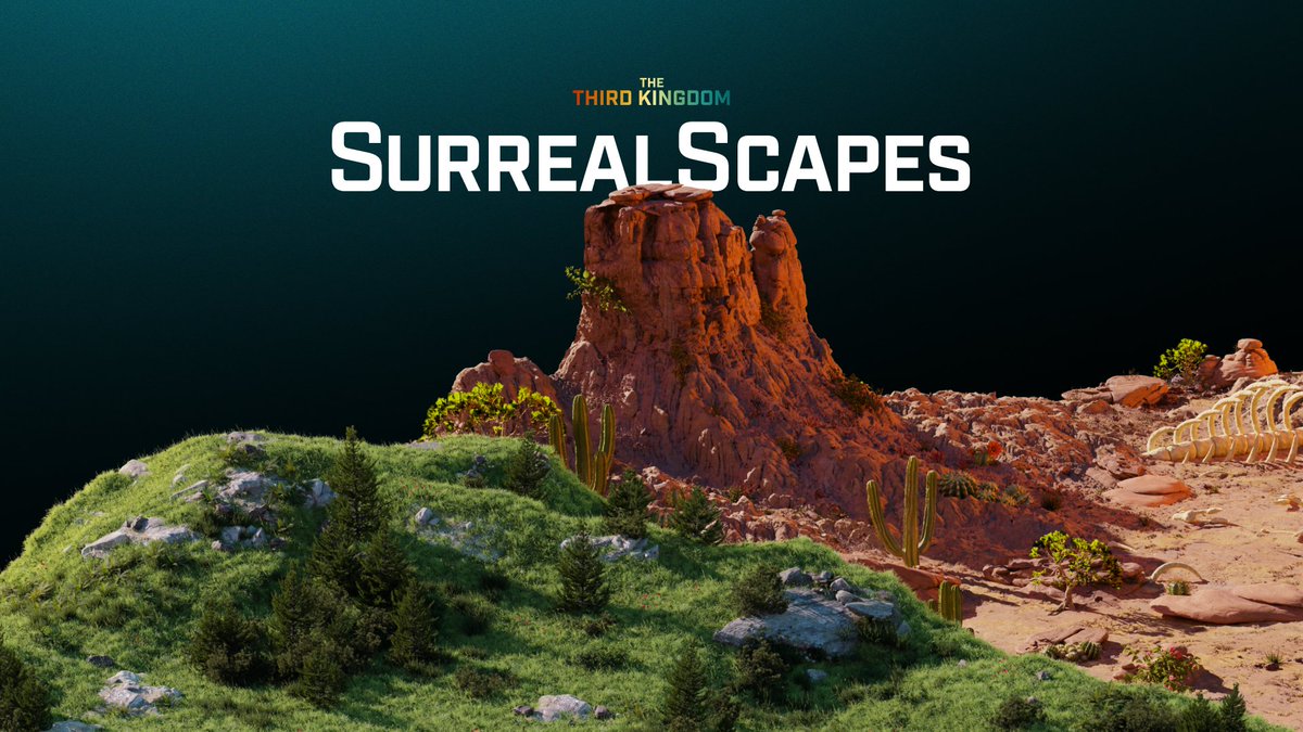 Discover SurrealScapes, resource-rich biomes, and your very own slice of The Third Kingdom. Inside each is an unfolding journey of discovery and abundant rewards, driven by a strategy shaped by you. 🧵👇