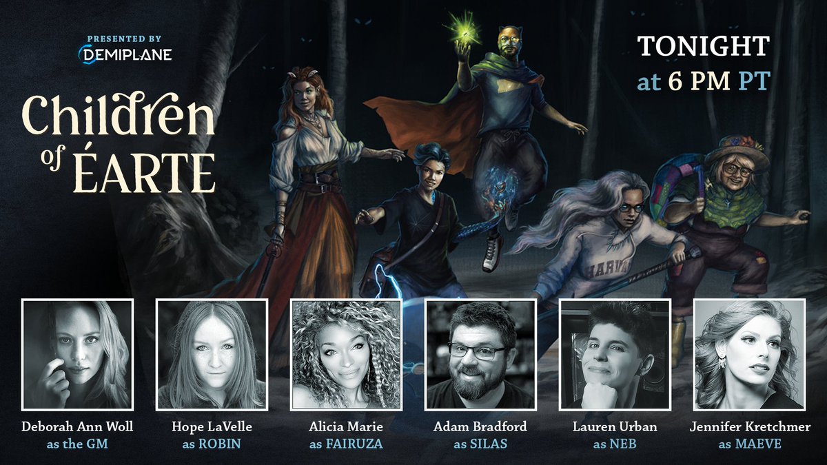 Onward, Praxidike!
Onward to ruin!

To save the realms
From evil minds brewing.

For fortune and valor,
For friendship and trust!

We march forward for peace,
We fight 'cuz we must!

#ChildrenOfÉarte Episode 75 is tonight at 6pm Pacific at twitch.tv/demiplanerpg
