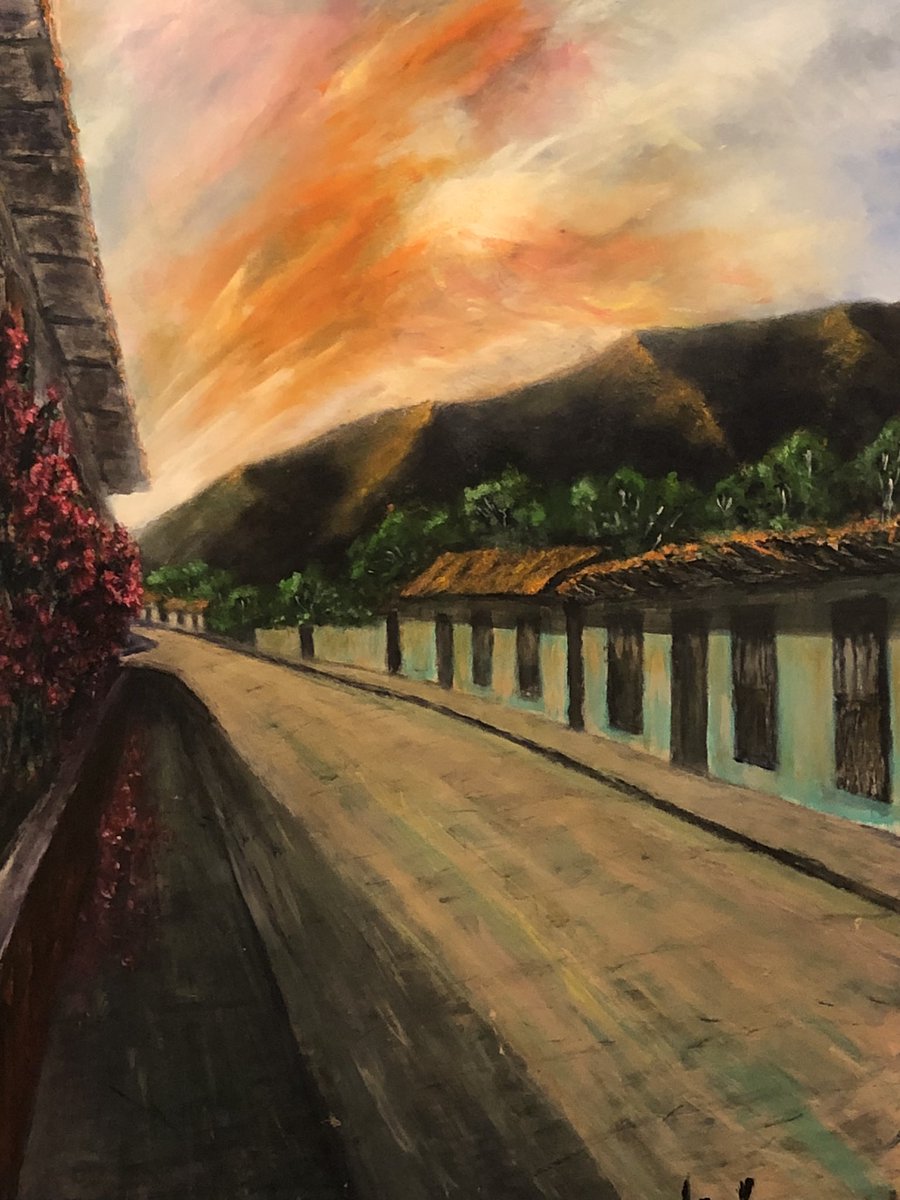 Mi trabajo 
Calle de CARIPE 
Óleo 
100 x 80 cm