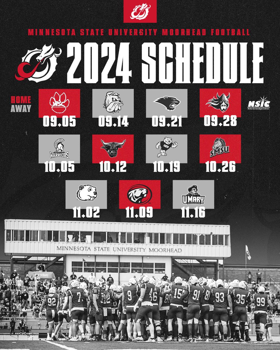 𝐓𝐡𝐞 𝐬𝐥𝐚𝐭𝐞 𝐢𝐬 𝐬𝐞𝐭… 2024 Dragon Football Schedule ‼️ #FiredUp #TheDragonWay