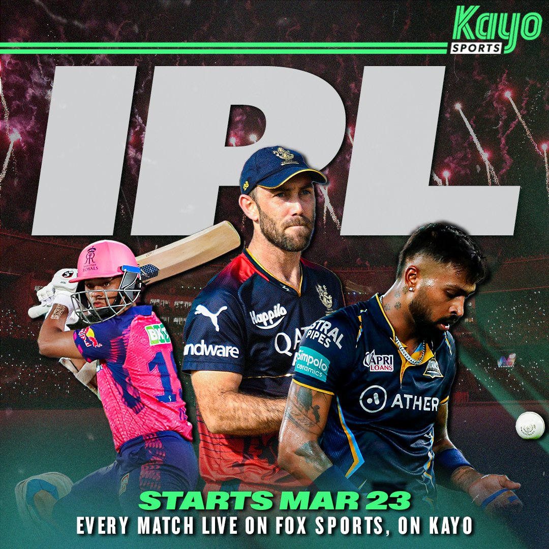 The likes of Starc, Cummins, Head, Maxwell and Warner return for the start of the IPL. Catch Chennai v Bangalore and Punjab v Delhi on Saturday, live on Kayo. #IPL #Cricket