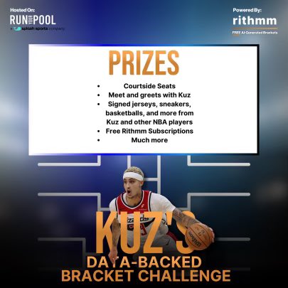 Go download @bet_rithmm and get their helping filling out your bracket. You’ll have the chance to meet me and sit courtside at one of my games!