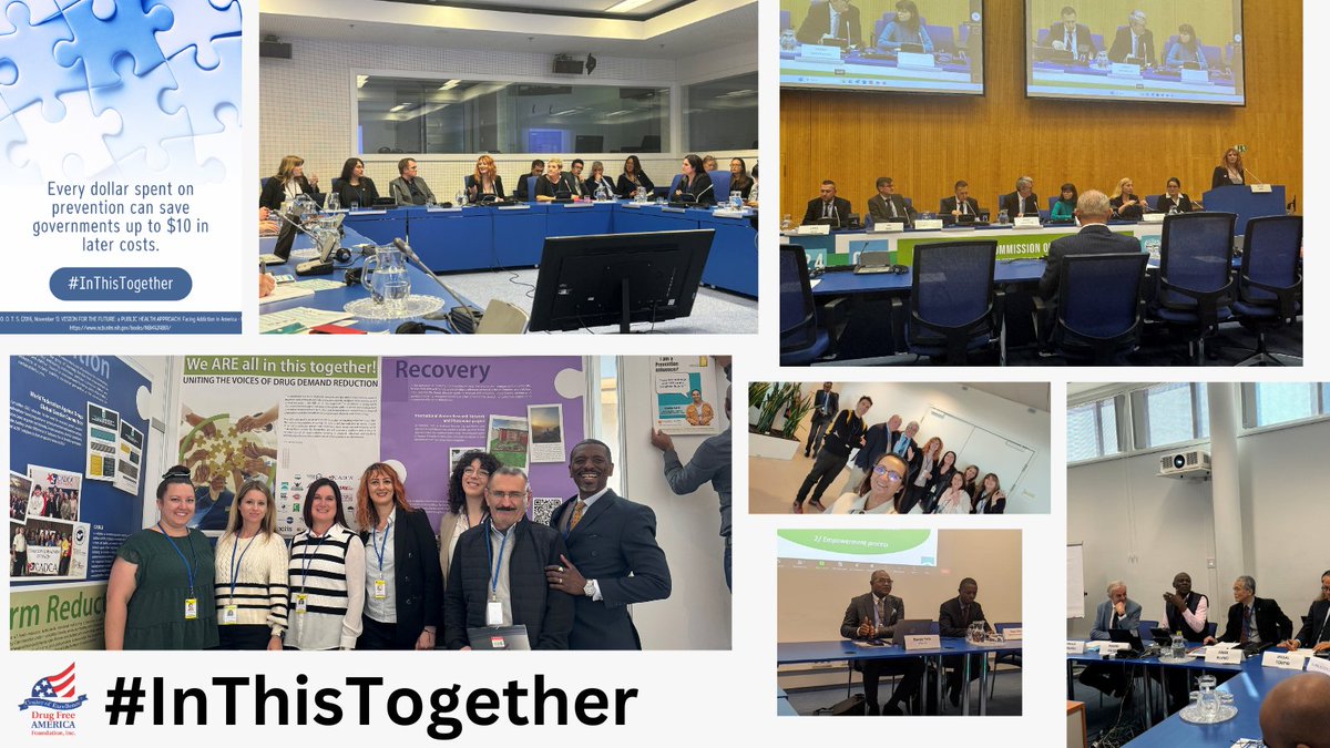 Day 2 at the UN Commission on Narcotic Drugs was filled with fruitful collaboration with esteemed colleagues! Joined for insightful side events, discussing innovative approaches to tackling the global drug crisis. #InThisTogether #Prevention
#Treatment #Recovery