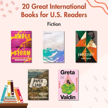 20 Great International Books for U.S. Readers 📚📷 

 Save this book list if you’re looking for some international must-reads!