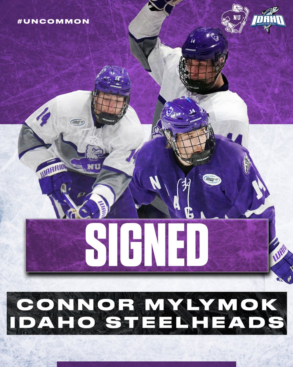 NiagaraMHKY's tweet photo. Connor Mylymok has signed with the @Steelheads of the @ECHL!
Congratulations, Connor! We can't wait to see what you do at the pro level!
#ProPurps | #Uncommon https://t.co/5gxbLLEG3l
