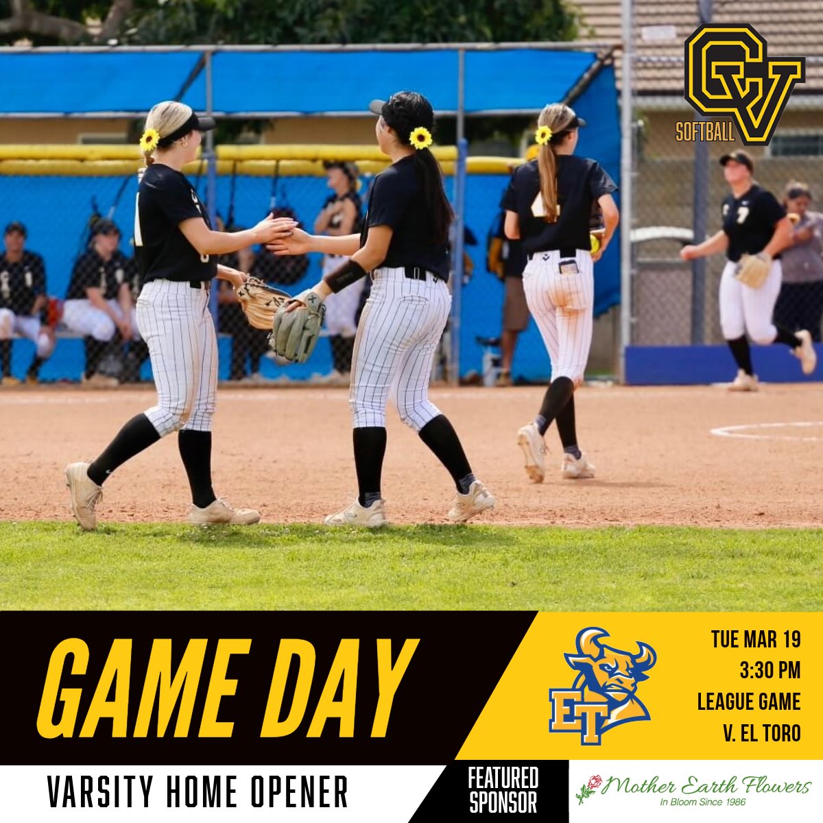 It's about to go down! Home and league opener! Let the fun begin. 🕺 Come support varsity at our league and home opener today at 3:30! 🥎 vs. El Toro ⏱ 3:30 p.m. 🏟 Capo Valley #FindAWay | #GoCougars