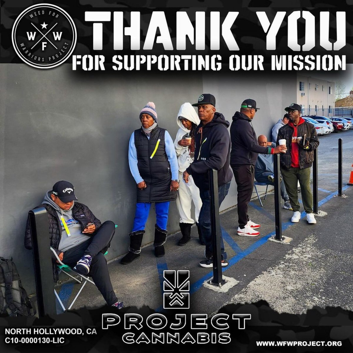 SeanKiernan_WFW's tweet image. Thank you 🙏 to #projectcannabis for supporting our mission to bring Weed For Warriors legal SB34 Supply Drops to your area! One love 💚 

A Semper High Salute 🫡  to all the  generous companies who donated:

#dompenco
#thcdesign 
#missgrass 
#kanhabliss 
#kushcups 
#heirbloom