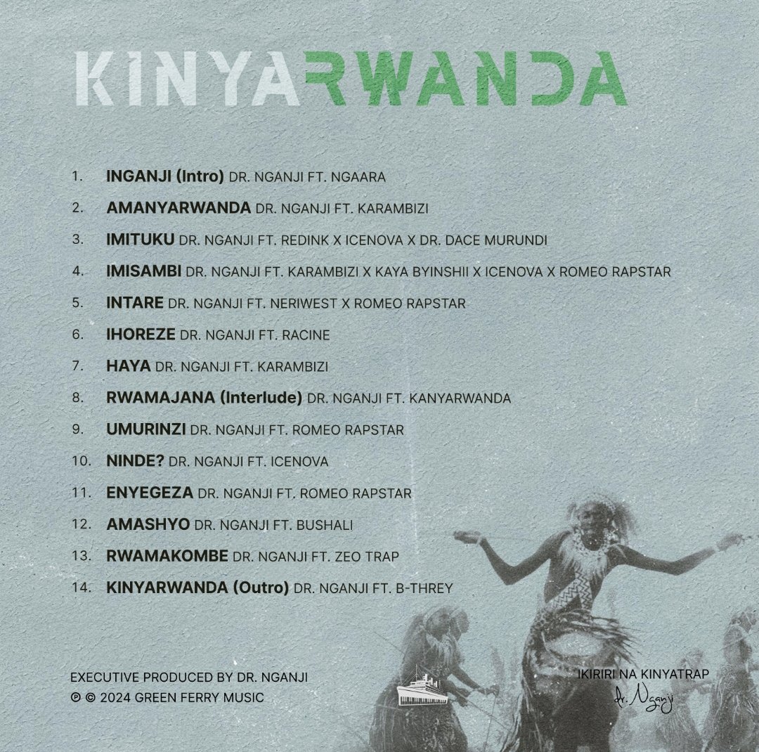 Announcing KINYARWANDA album is out Now Exclusively on Audiomack after supporting you can listen to the Full Album, which will Be On All Platforms on 22nd April 2024. Audiomack link: audiomack.com/greenferrymusi…