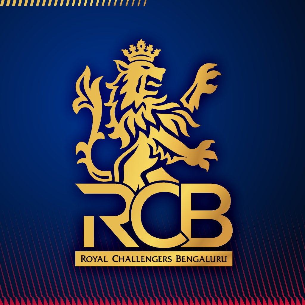 Akshay Anand on X: "Here's my take on the new official logo of #RCB unveiled today at #RCBUnbox; I've put it against the "new" blue background and the new jersey's patterns. My