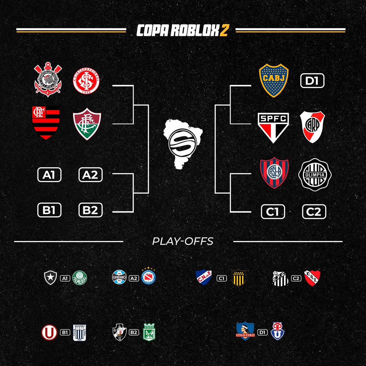 BCNRSportzSM's tweet image. BCN RSportz
É HOJE AQUI 1 HORA 🇧🇷🇧🇷🇧🇷🇧🇷🇧🇷🇦🇷🇦🇷🇦🇷🇦🇷🇦🇷
É hoje! Argentinos Juniors e Grêmio se enfrentam na #CoaRoblox2, jogo que promete ser disputado e difícil, margem do agregado mínima, somente um gol os separa do mata-mata para tentar a grande glória e o sonho da #CopaRoblox2.