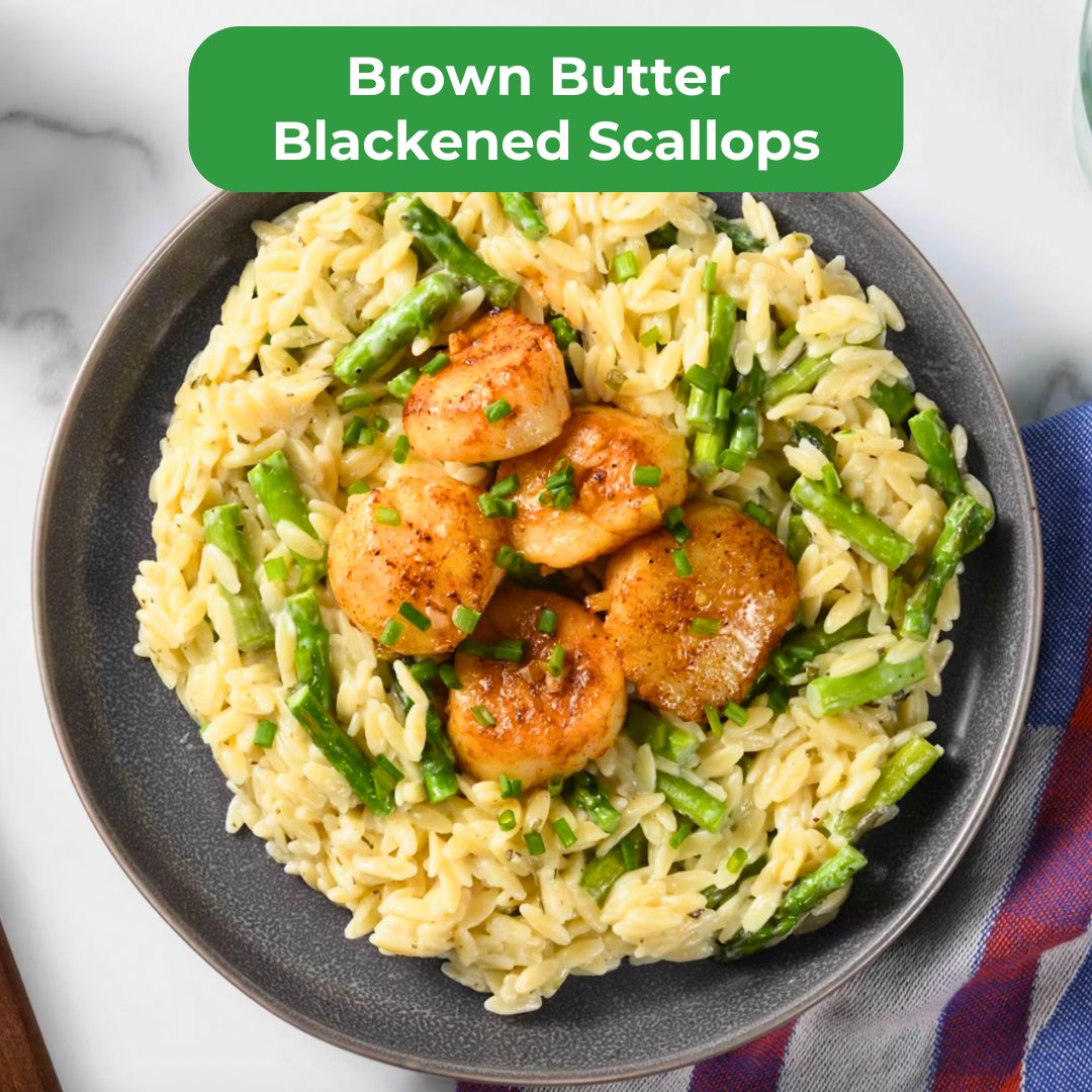 Happy First Day of Spring, Home Chefs! Even if it might not feel like it, these Brown Butter Blackened Scallops are sure to put you in the spring mood. 🌷 Order today at the link in bio!