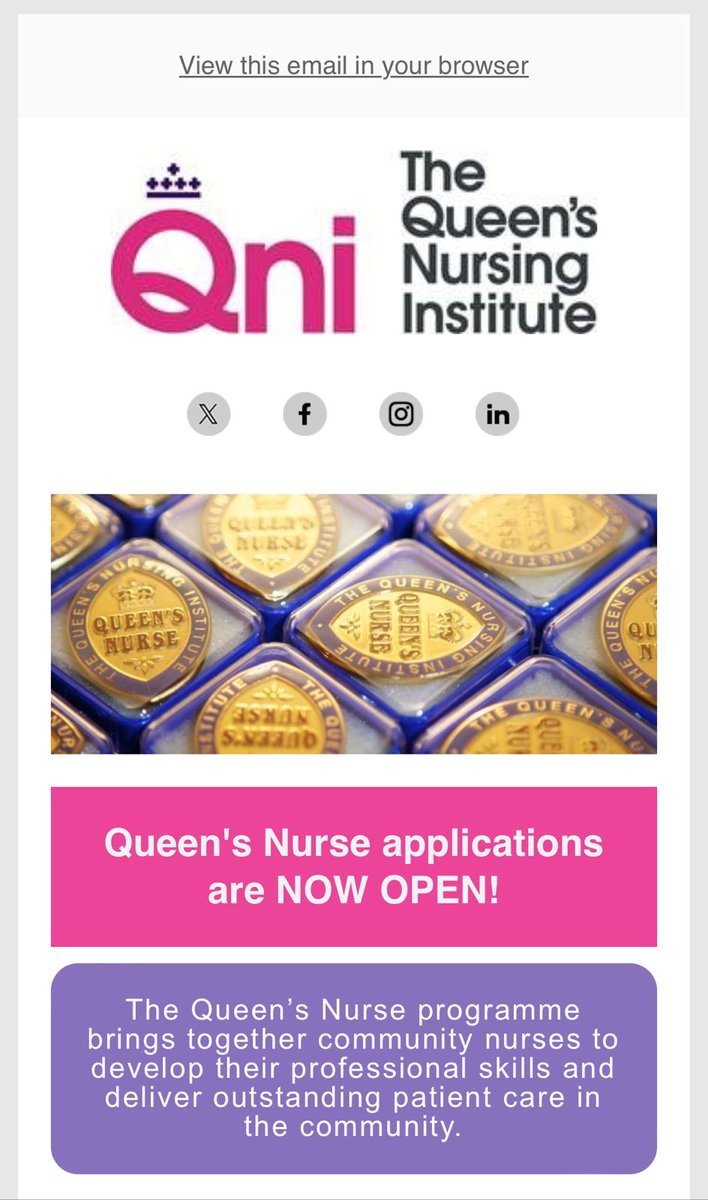 As I've never worked clinically, in community, for me, being an educator & #QueensNurse means I have the honour to practice nurse education to the highest level of excellence. Through this, I aim to promote & inspire equal excellence in care- delivery, to patients of my students