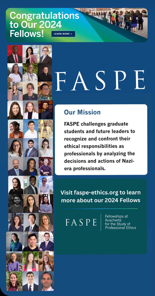 I know everyone is tired of celebrating, but as they say, good things come in threes! Thank you @FASPEnews for the incredible opportunity to study medical ethics in a deeply meaningful environment. I will share more in the coming weeks, but for now, time to get reading.