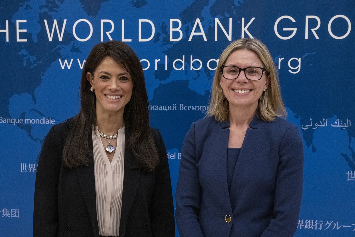 Productive discussion yesterday morning with the @WorldBank MD @bjerde_anna on our upcoming operations, continuing #Egypt's long-term strategic partnership with the World Bank Group, with a particular focus on private sector growth & job creation. More: worldbank.org/en/news/statem…