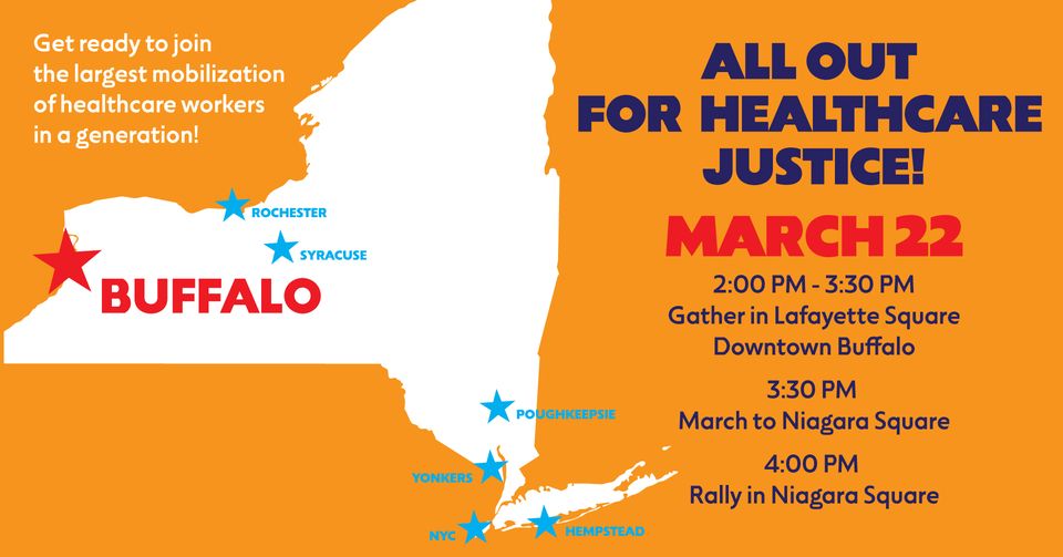 We'll be there this Friday to march for healthcare justice ✊ #SolidarityForver #UAPDtakesaction  More details here: bit.ly/3ILoitk @AFSCME @CWA1168 @1199SEIU
