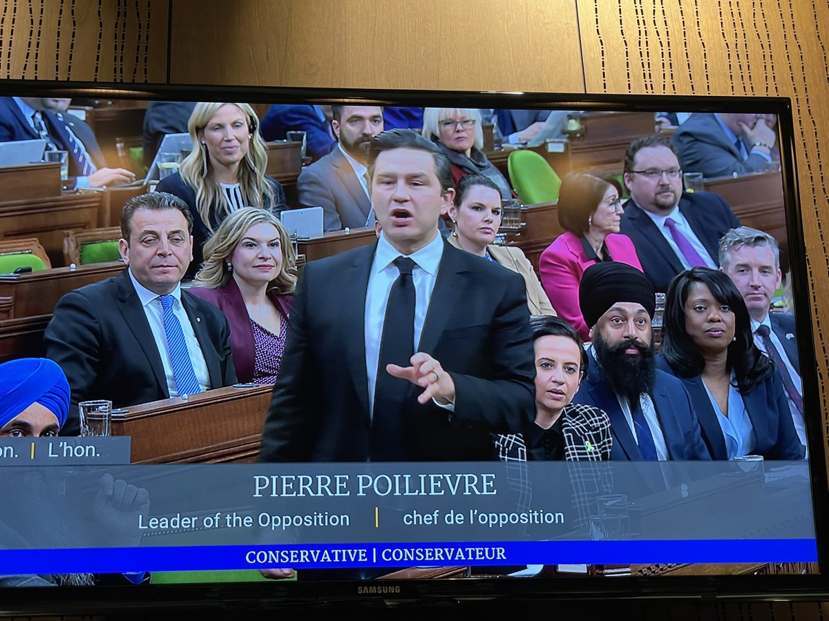 Worst moment in politics today: Dropping by QP to hear Poilievre attack carbon pricing &amp; mislead Canadians while he has absolutely no plan to tackle climate change or build a cleaner future that grows the economy &amp; creates good jobs. Meanwhile 2023 was the hottest year on record.