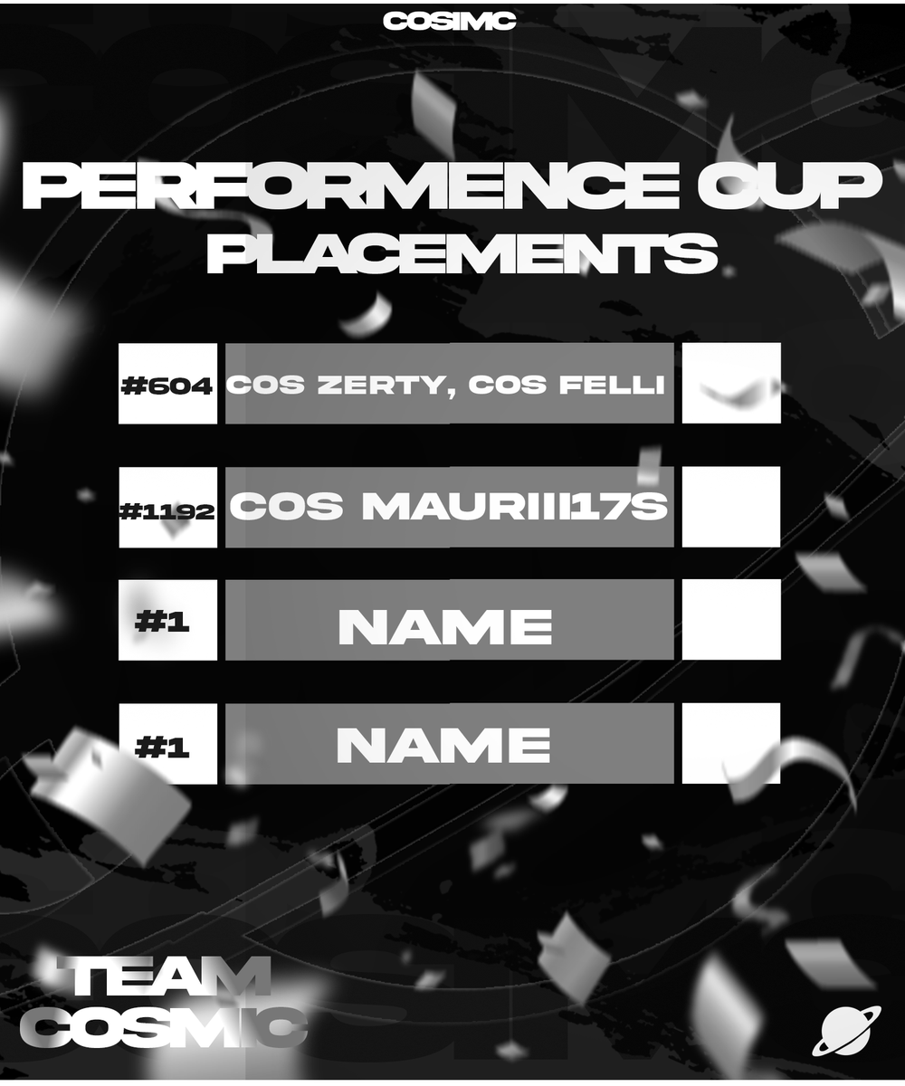 Performence cup GG <a href="/MauriiiOn/">Fuse Mauriii</a> <a href="/zertyy12/">zerty</a> <a href="/RyuKfnn/">RyuK</a> #JoinTheStars #COSFAM #TeamCosmic🚀