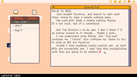 Just got #picotron!! It looks awesome, but I have a lot to learn...