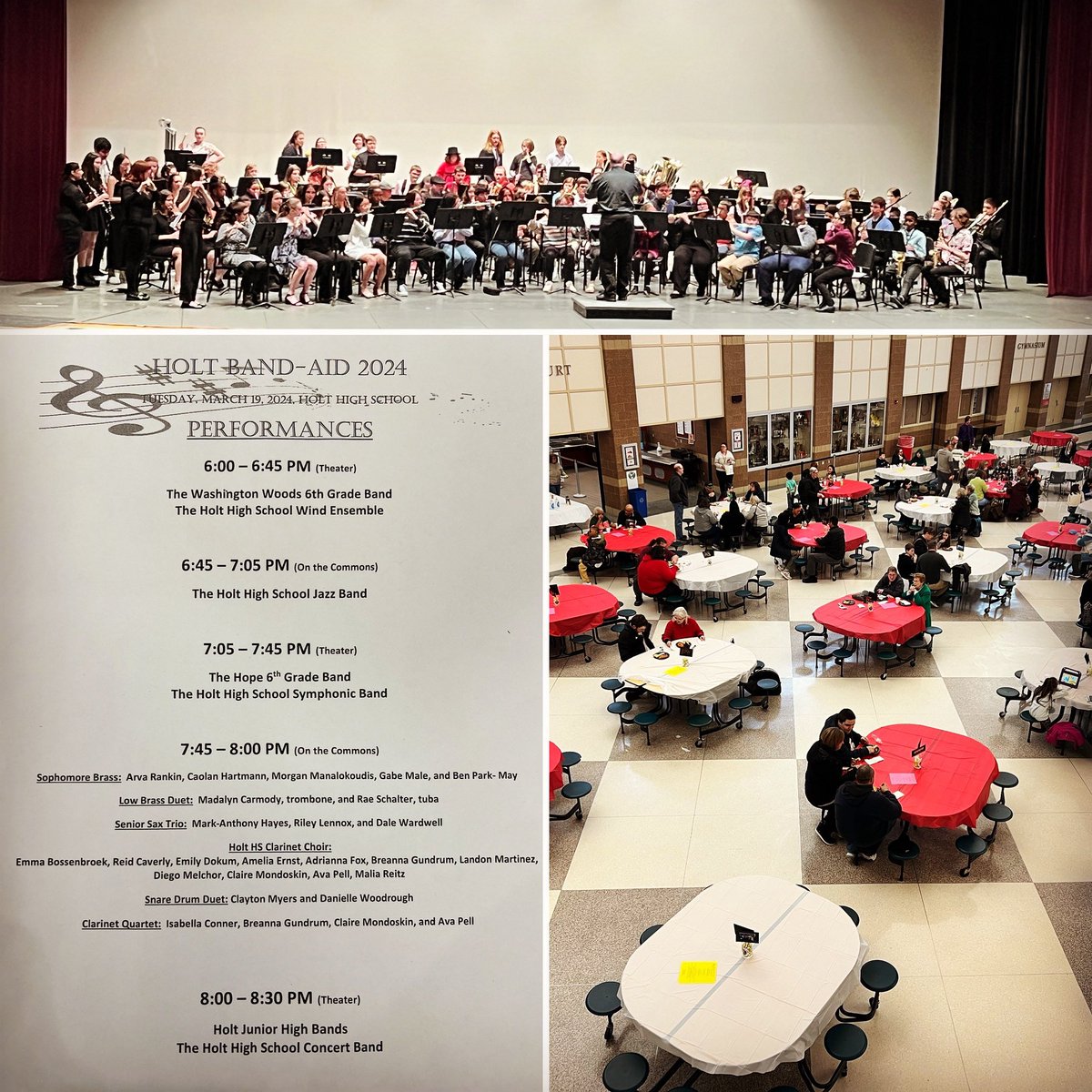 HoltPublicSch's tweet photo. Hey Holt Public! Join us tonight at Holt High for Band-Aid ‘24! #holtramseverywhere #wowwowsuperwow #gohps #districtpridecommunitywide https://t.co/QqkakQB5II