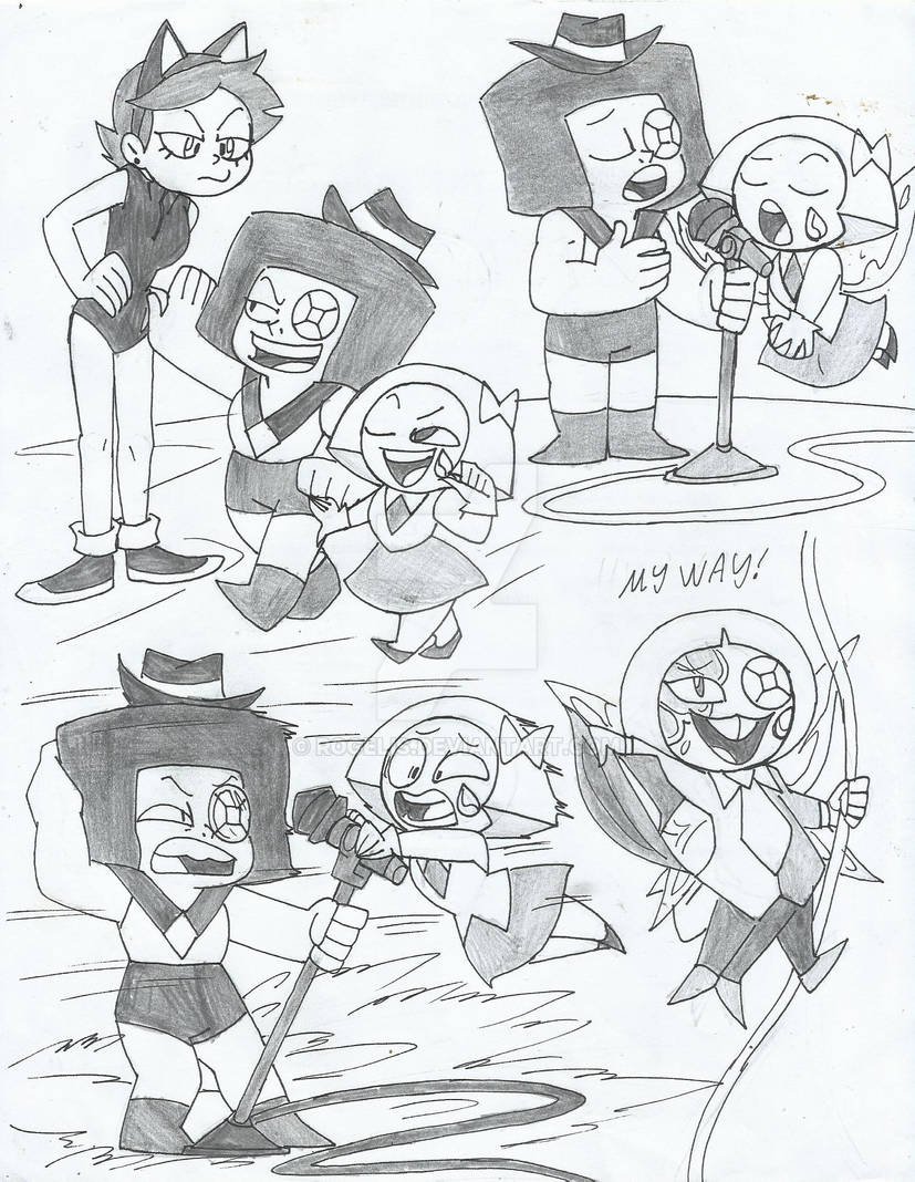 SU Sing My Way With Aquamarine And Ruby Eyeball/#stevenuniverse #Sing #crossover