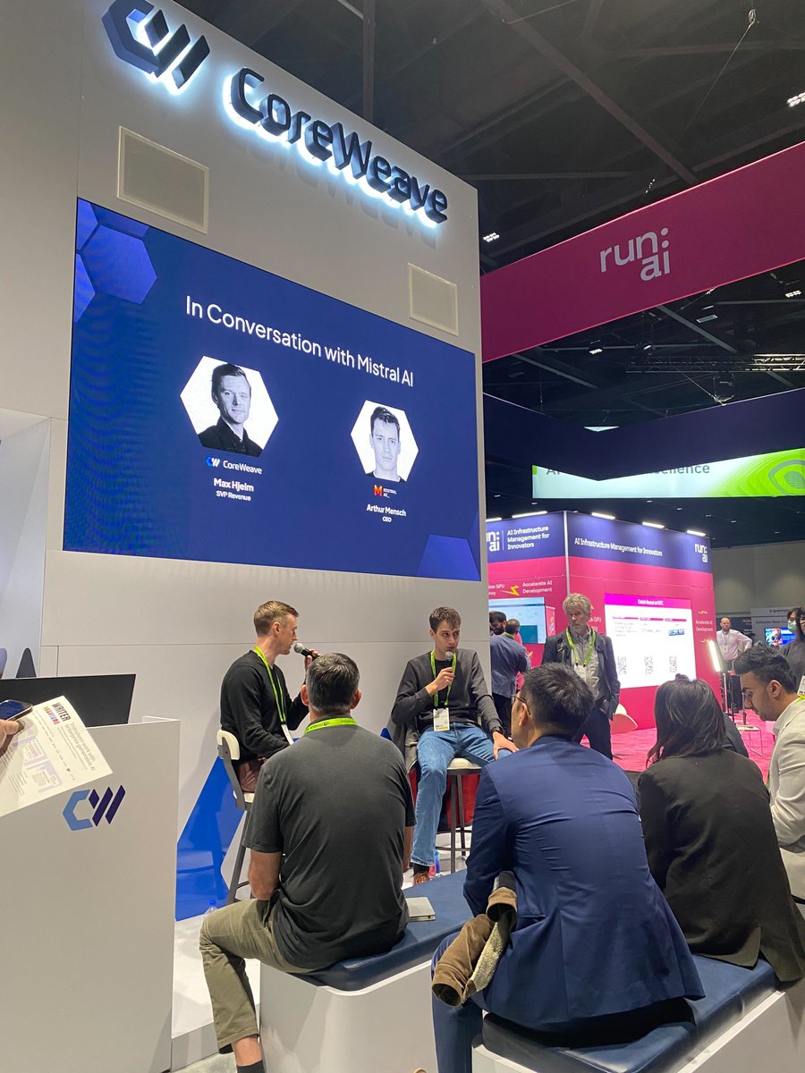 The 1st full exhibition day of #GTC24 was a blast! Thank you to all of our partners and to the attendees for stopping by Booth 1208. Make sure to come by tomorrow for a Conductor demo, a sales team meeting, or one of our speaker presentations 💙
<a href="/MistralAI/">Mistral AI</a> <a href="/purewebinc/">PureWeb</a> @runailabs