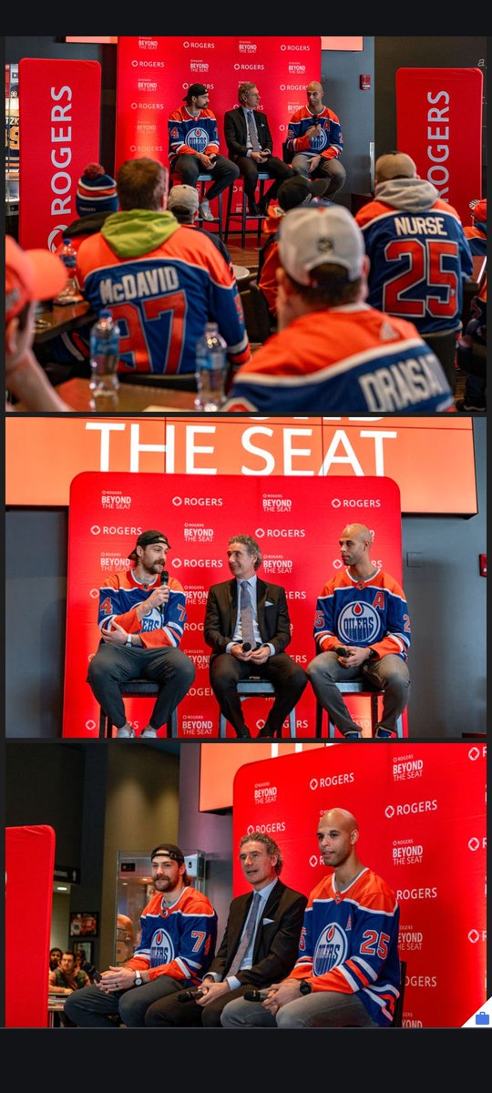 GenePrincipe's tweet photo. Monday I joined some lucky and loyal @Rogers customers to watch @edmontonoilers practice and meet @skinner_74 and @drtwofive as part of the all-new Rogers #BeyondTheSeat program. To learn more about Rogers Beyond the Seat visit: https://t.co/JDbzFldGQd” #cellebration https://t.co/0fLjaxDfCR